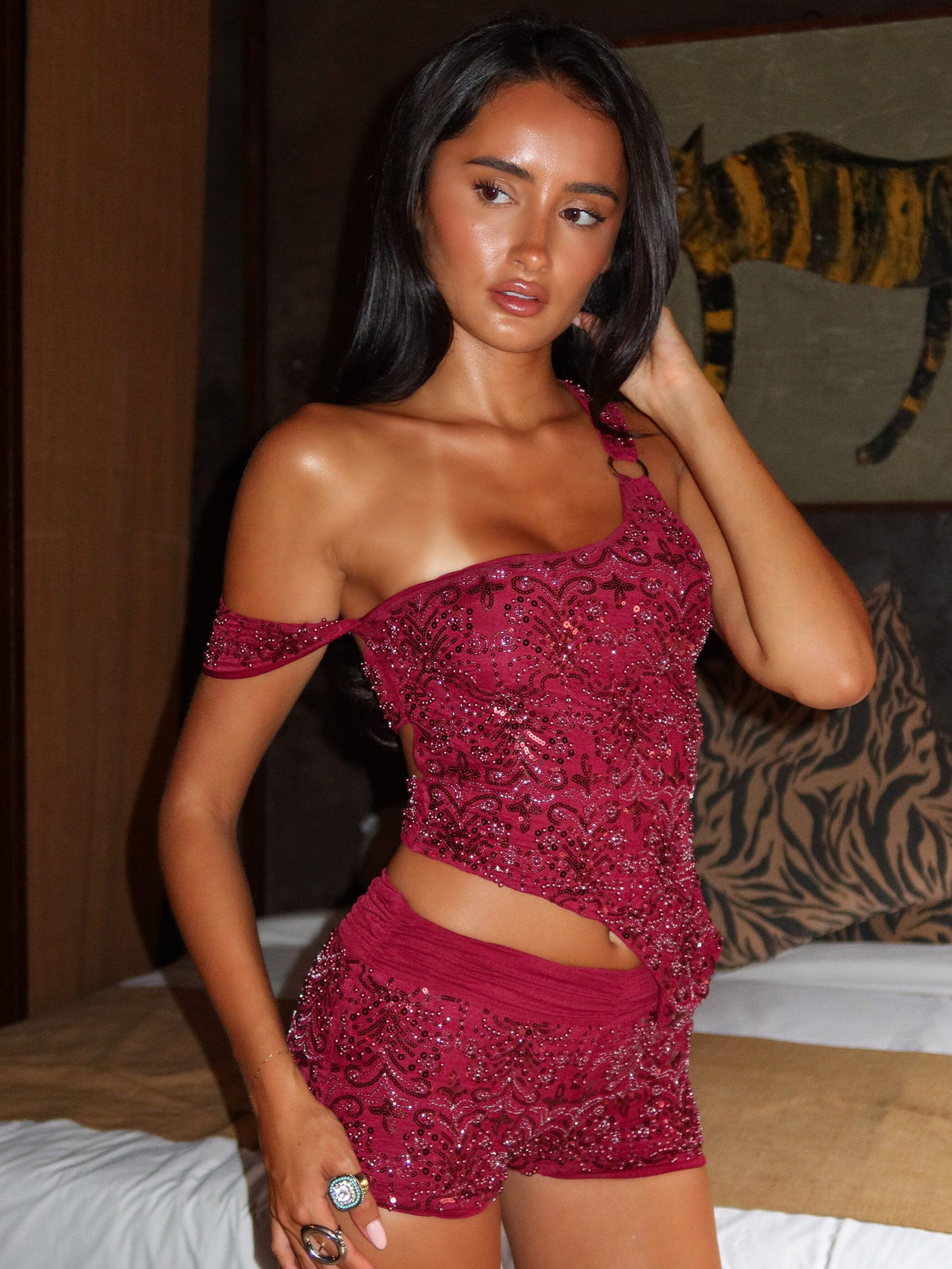 Roc Shorts Deep Red