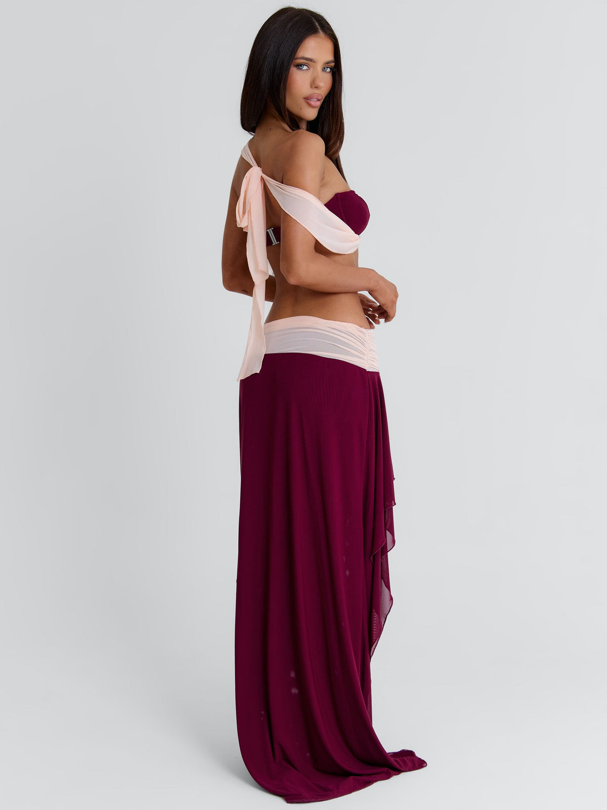 Jadai Maxi Skirt Wine