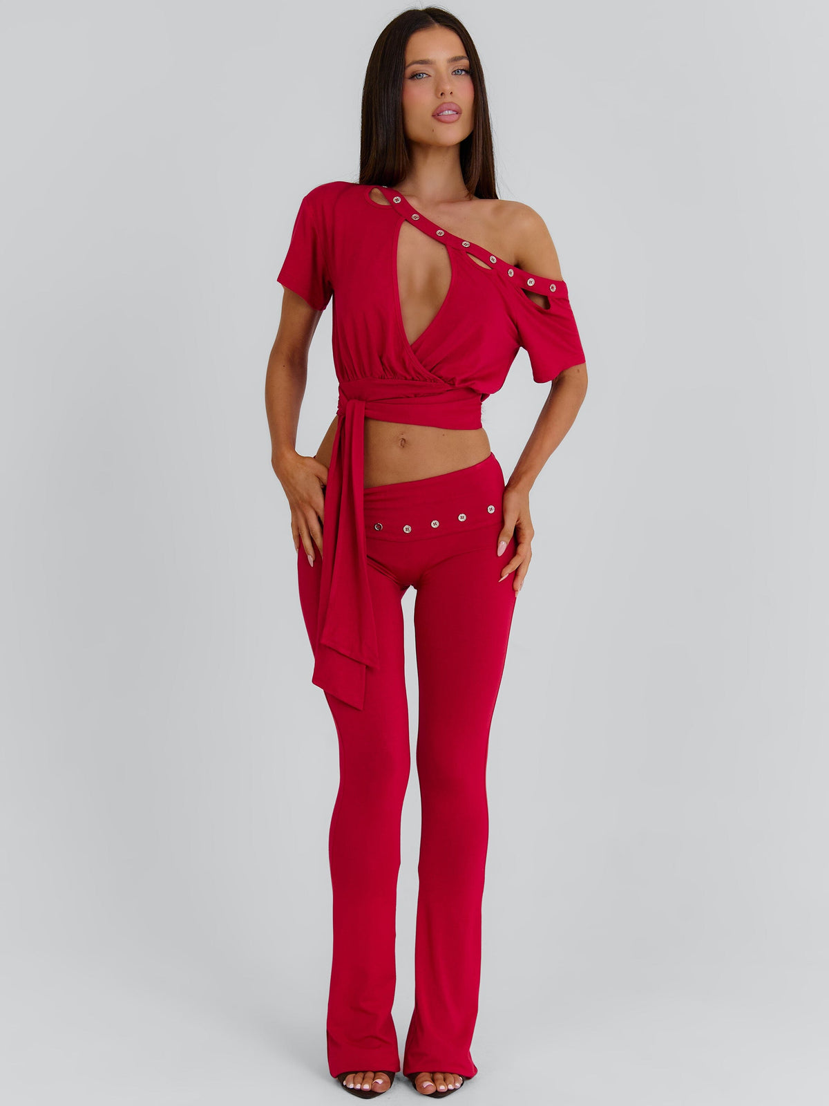 Janiya Crop Top Red