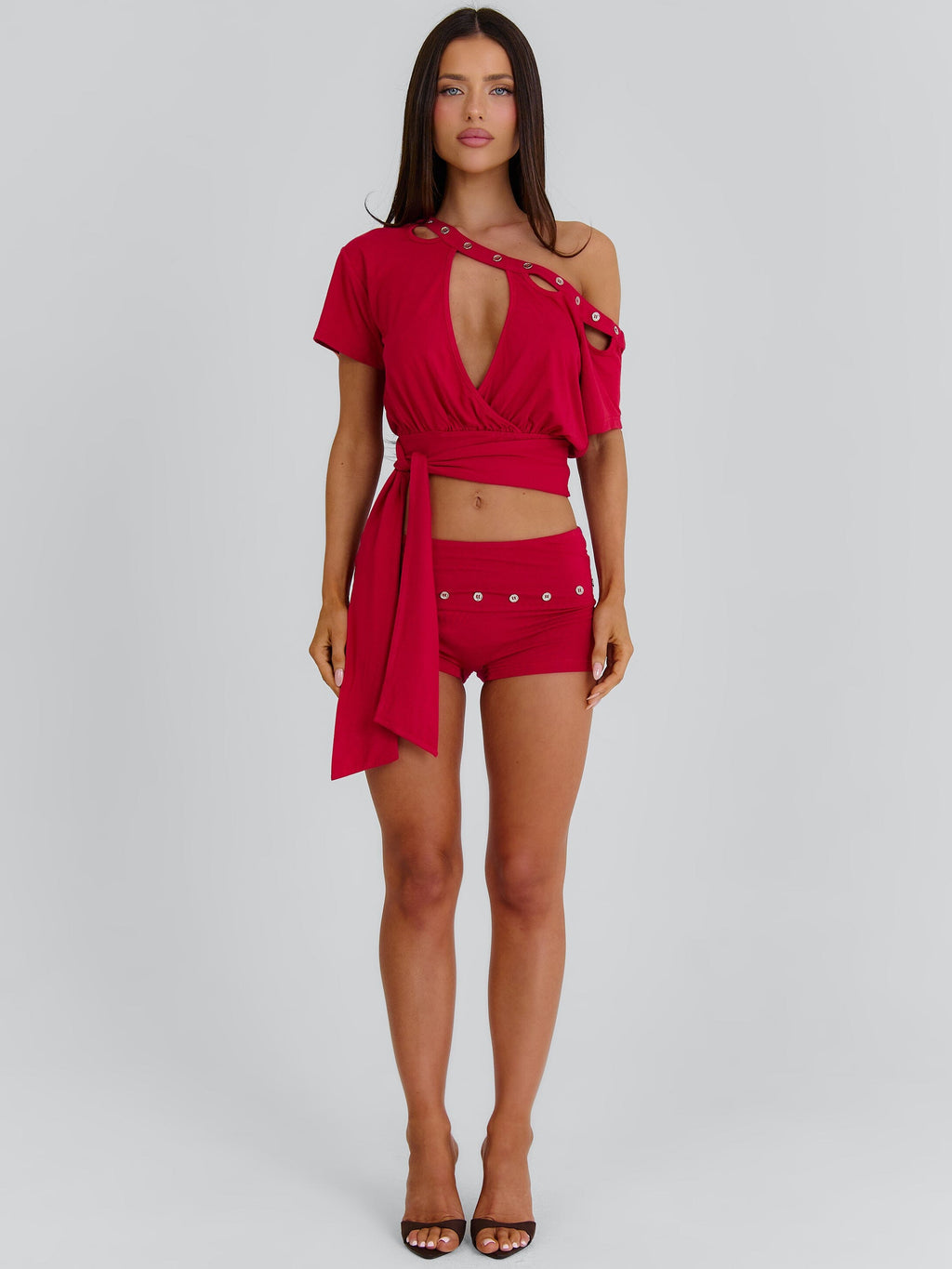 Janiya Crop Top Red
