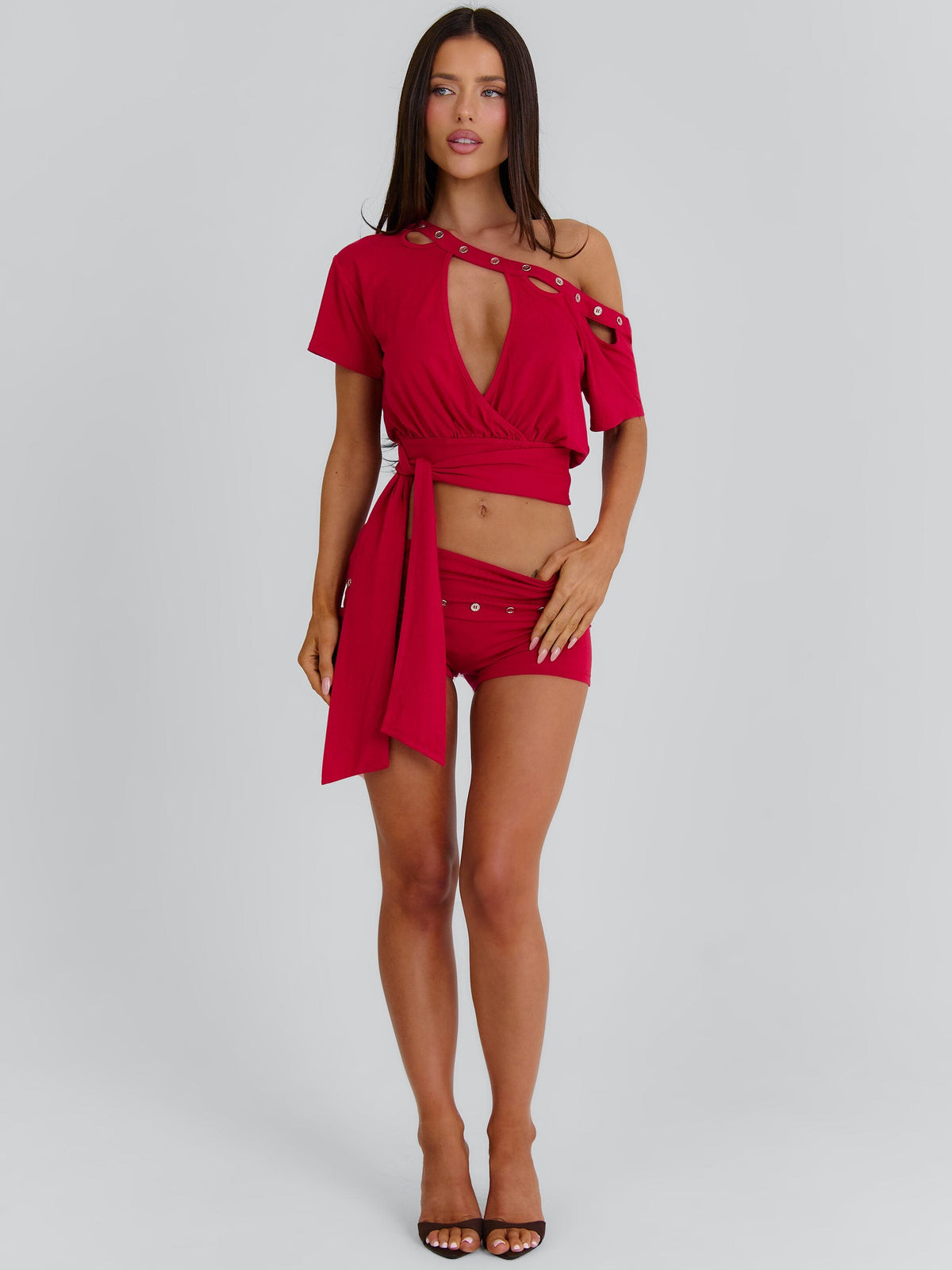 Janiya Crop Top Red