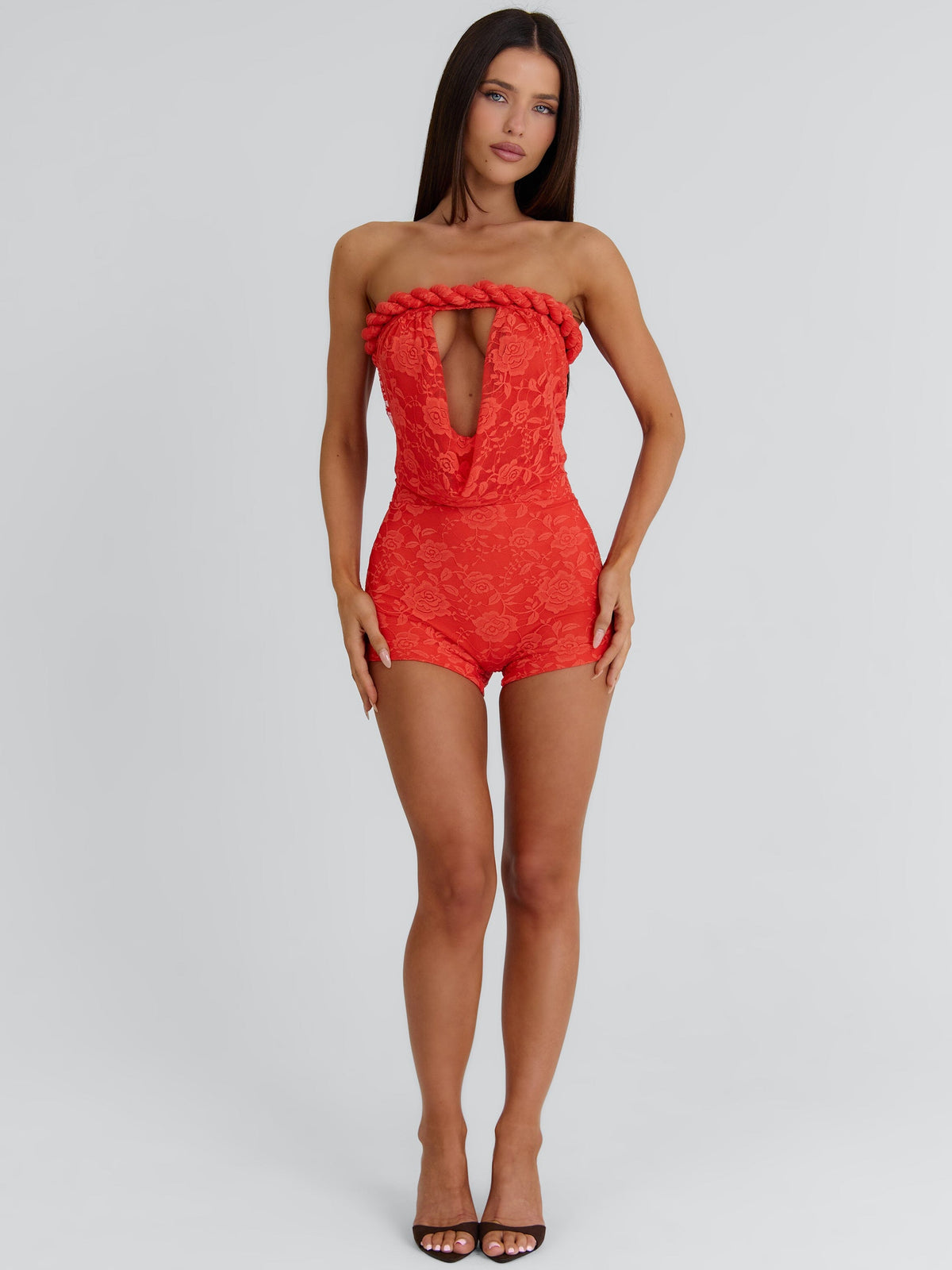 Jaylee Playsuit Coral
