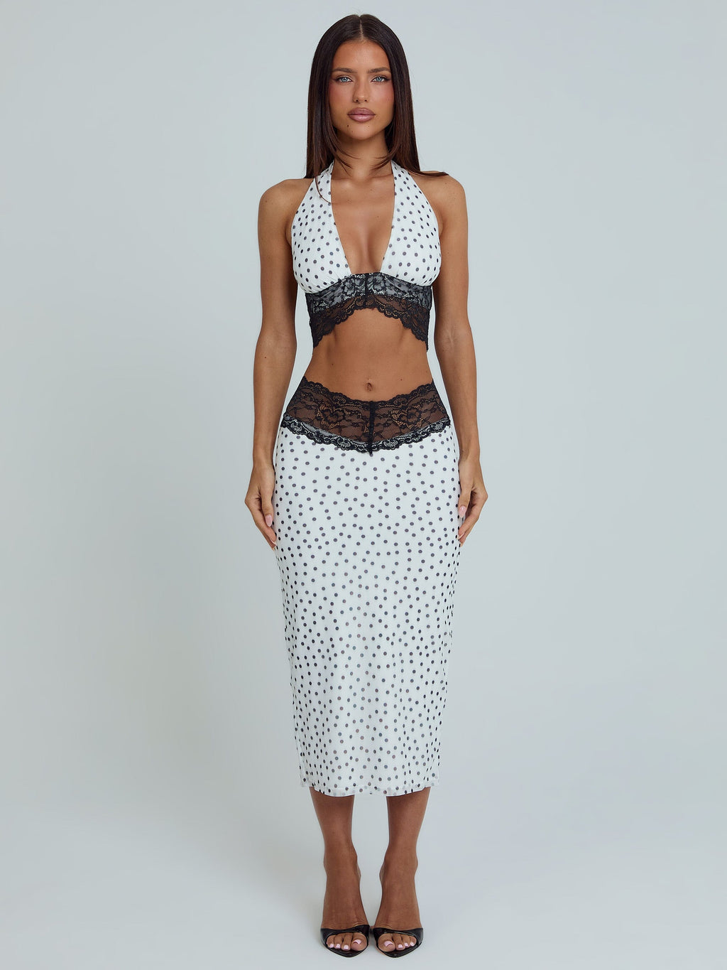 Jazara Top Black Polka Dot