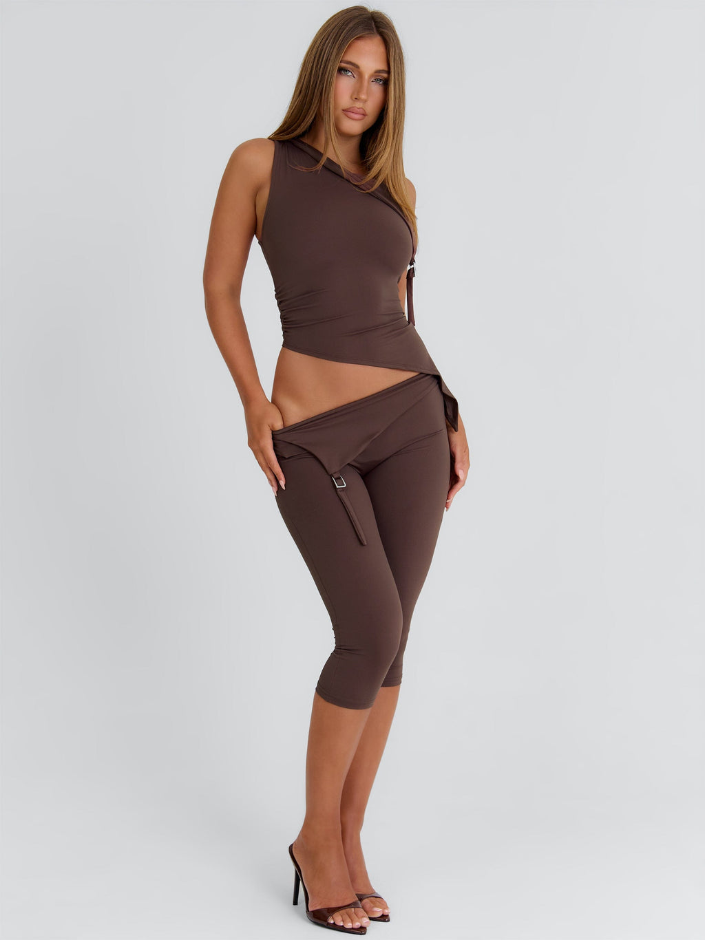 Juliett Capri Pants Chocolate