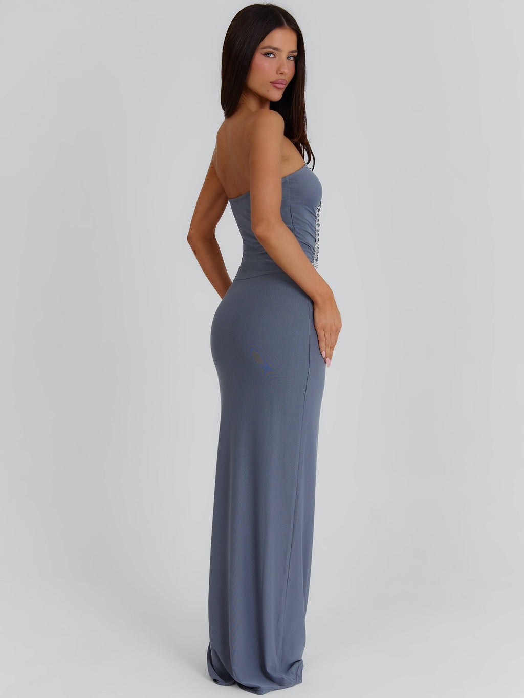Kaisha Maxi Dress Steel Grey