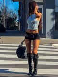 Kenya Crop Top Light Blue