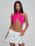 Kyla Mini Skirt Black Polka Dot