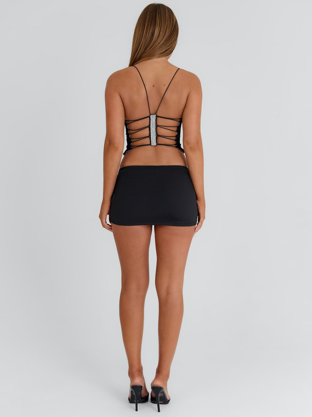 Magnolia Longline Top Black