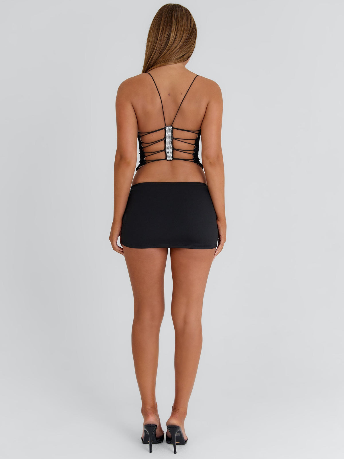 Magnolia Longline Top Black