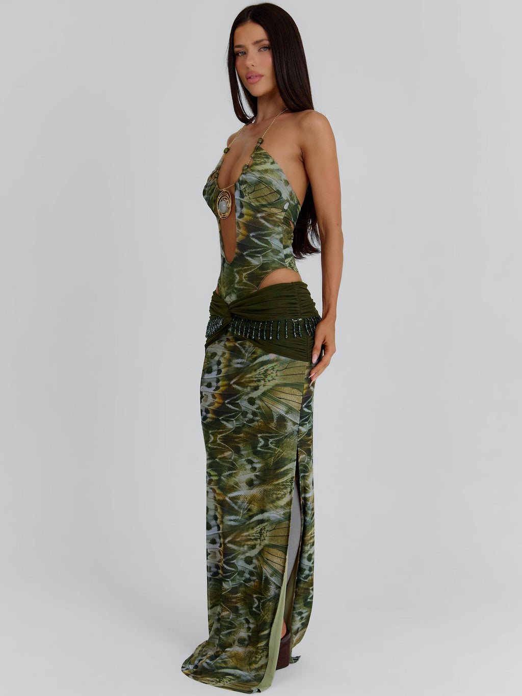 Clarisse Maxi Skirt Ecru Wings