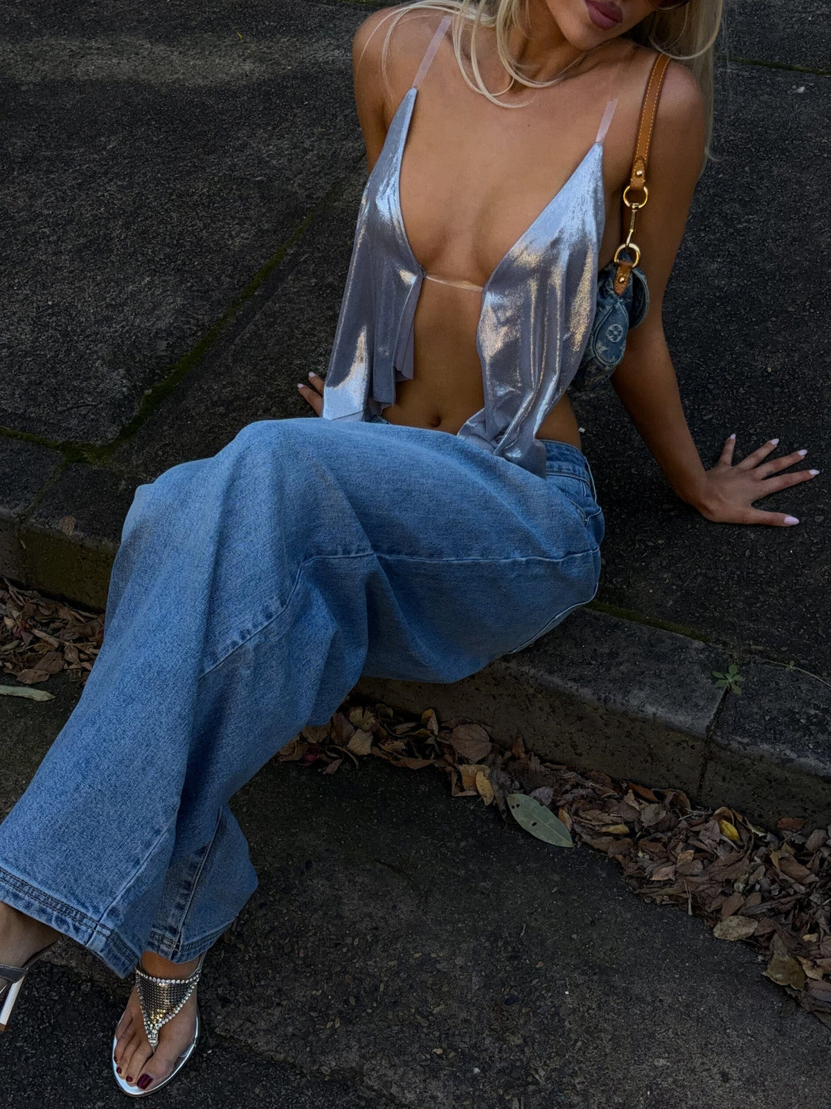 Ora Crop Top Silver