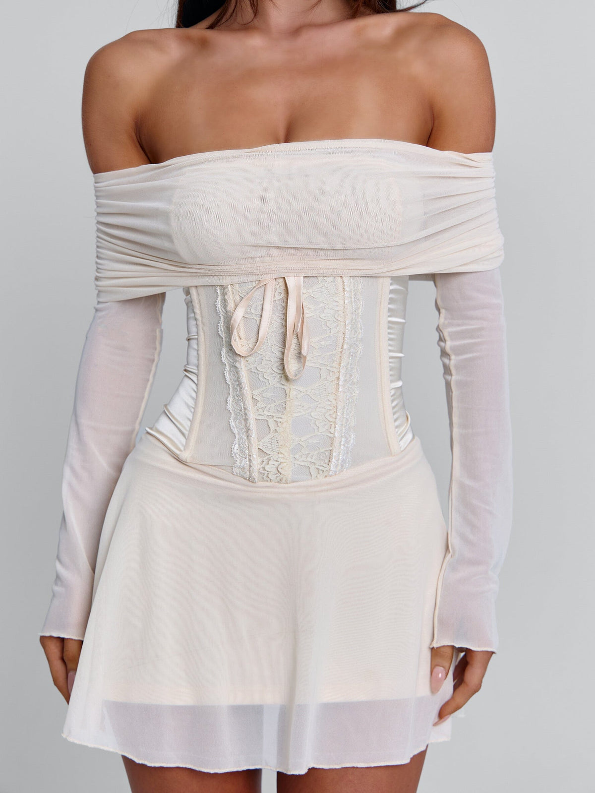 Orla Mini Dress Beige