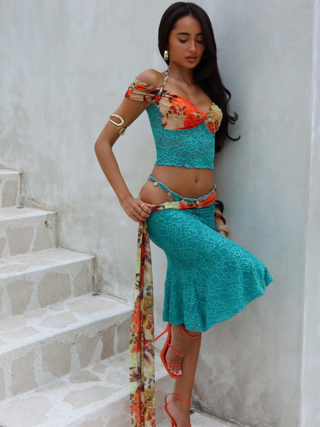 Pippin Midi Skirt Tigerlily