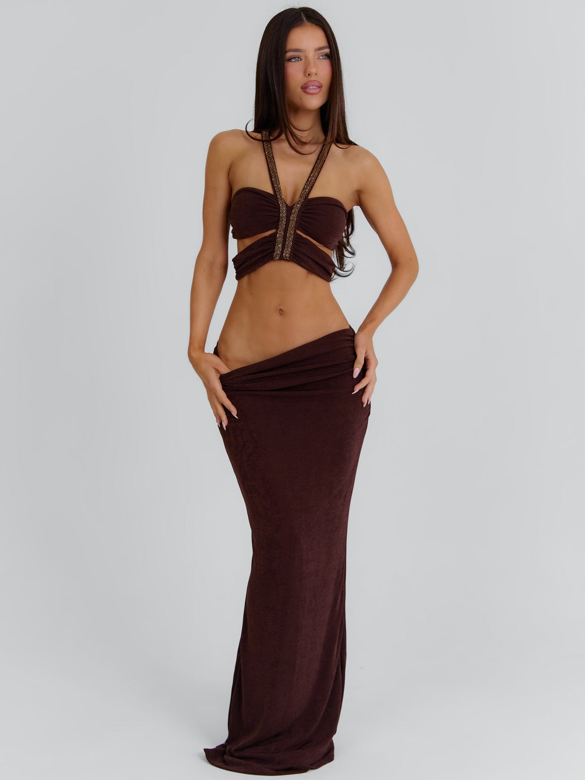 Rachana Maxi Dress Chocolate