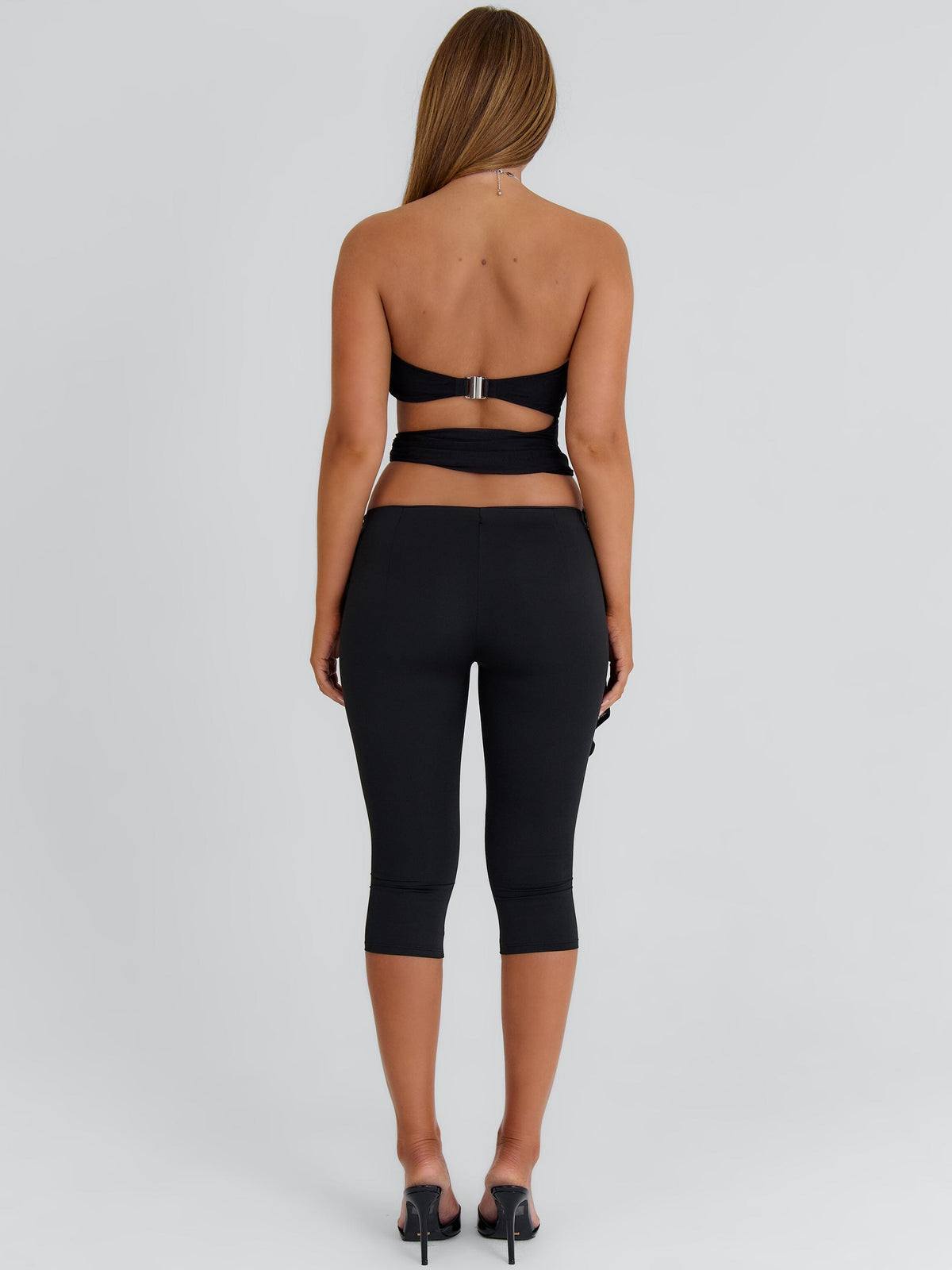 Rhosyn Crop Top Black
