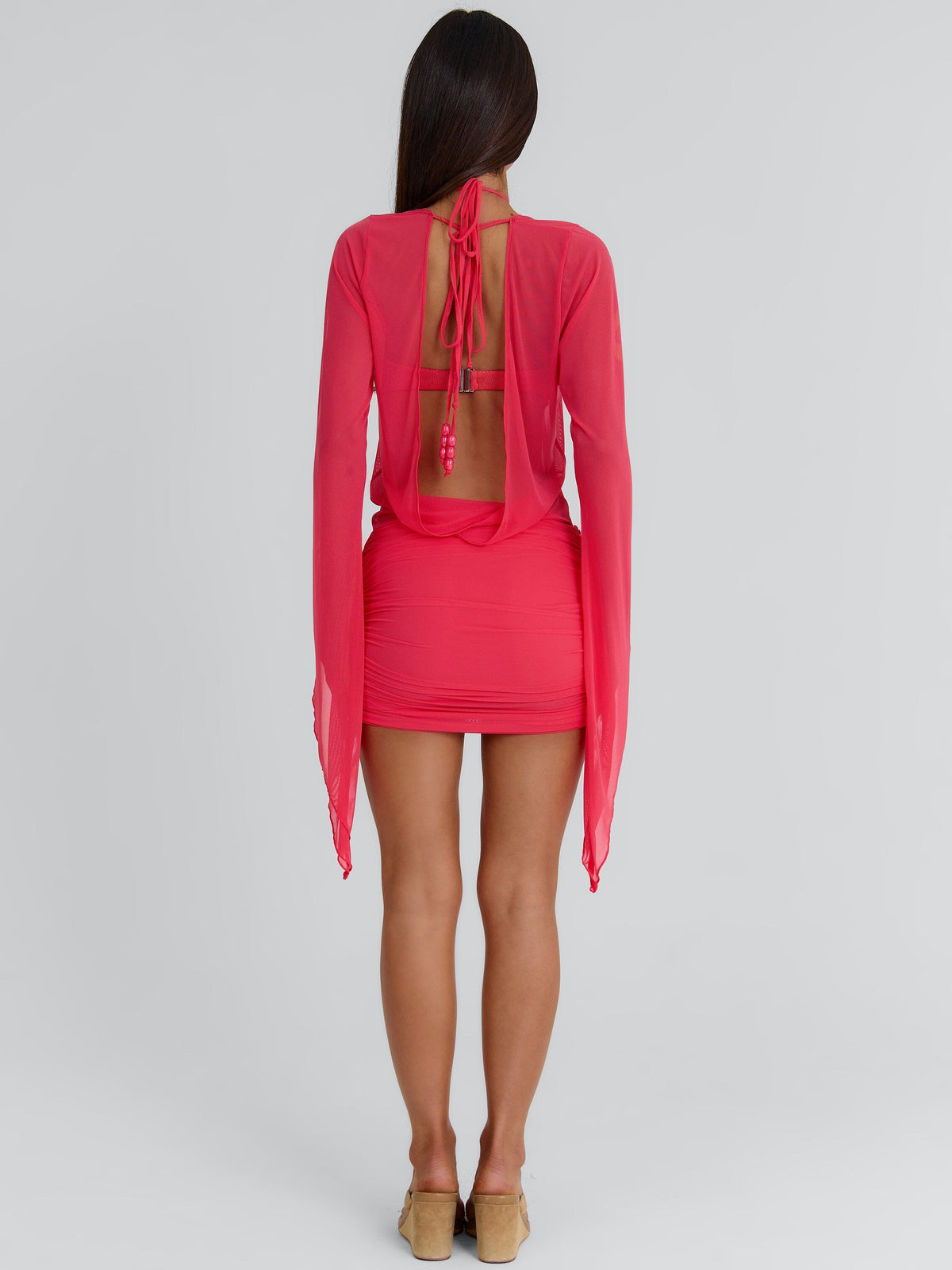 Roberta Mini Dress Coral