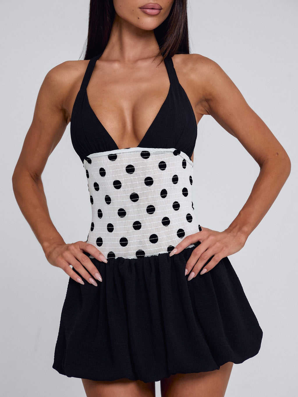 Rosleigh Mini Dress Black And White