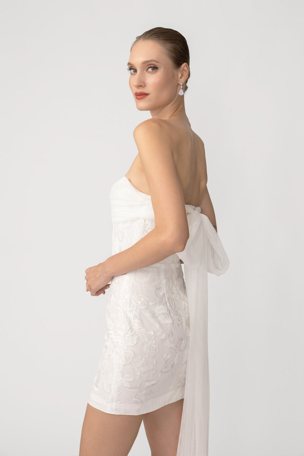 Freya Embroidered Mini Dress