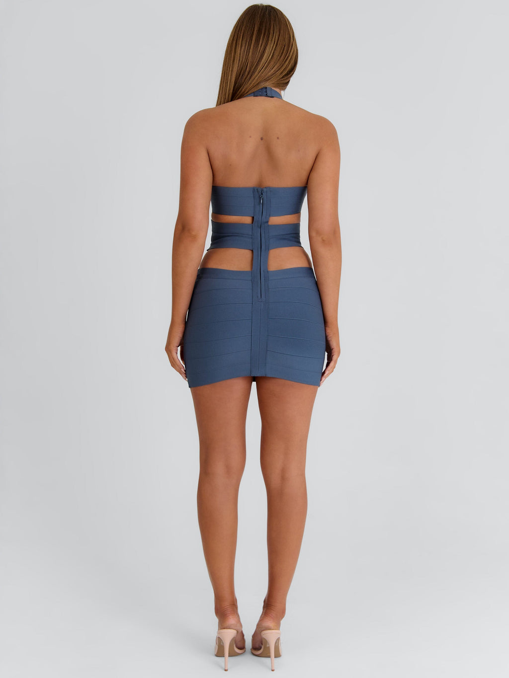 Sevan Mini Dress Steel Grey