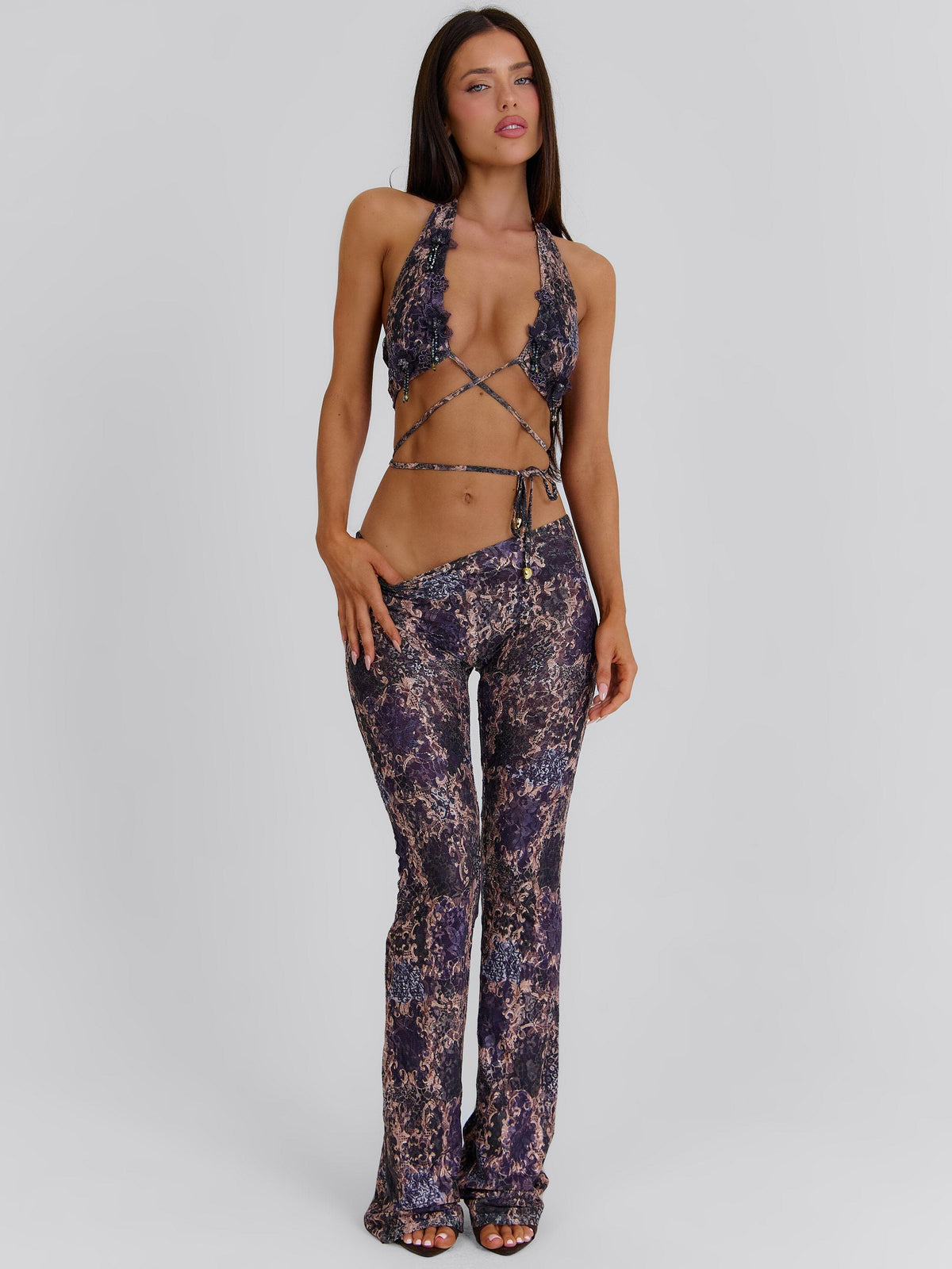 Shanel Crop Top Deep Purple