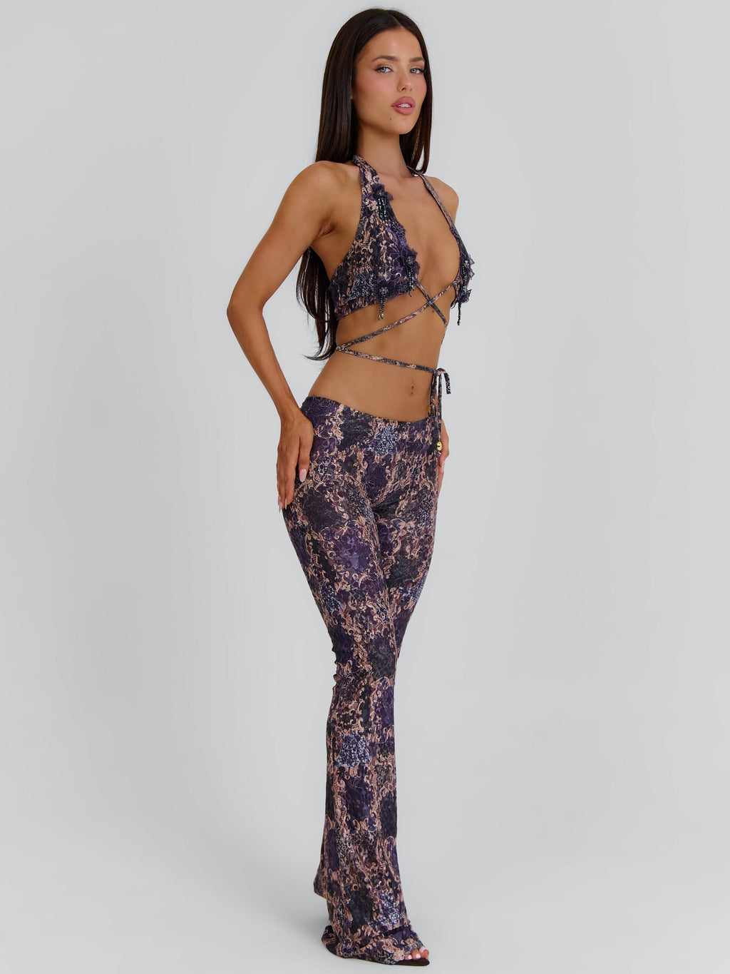 Shanel Crop Top Deep Purple