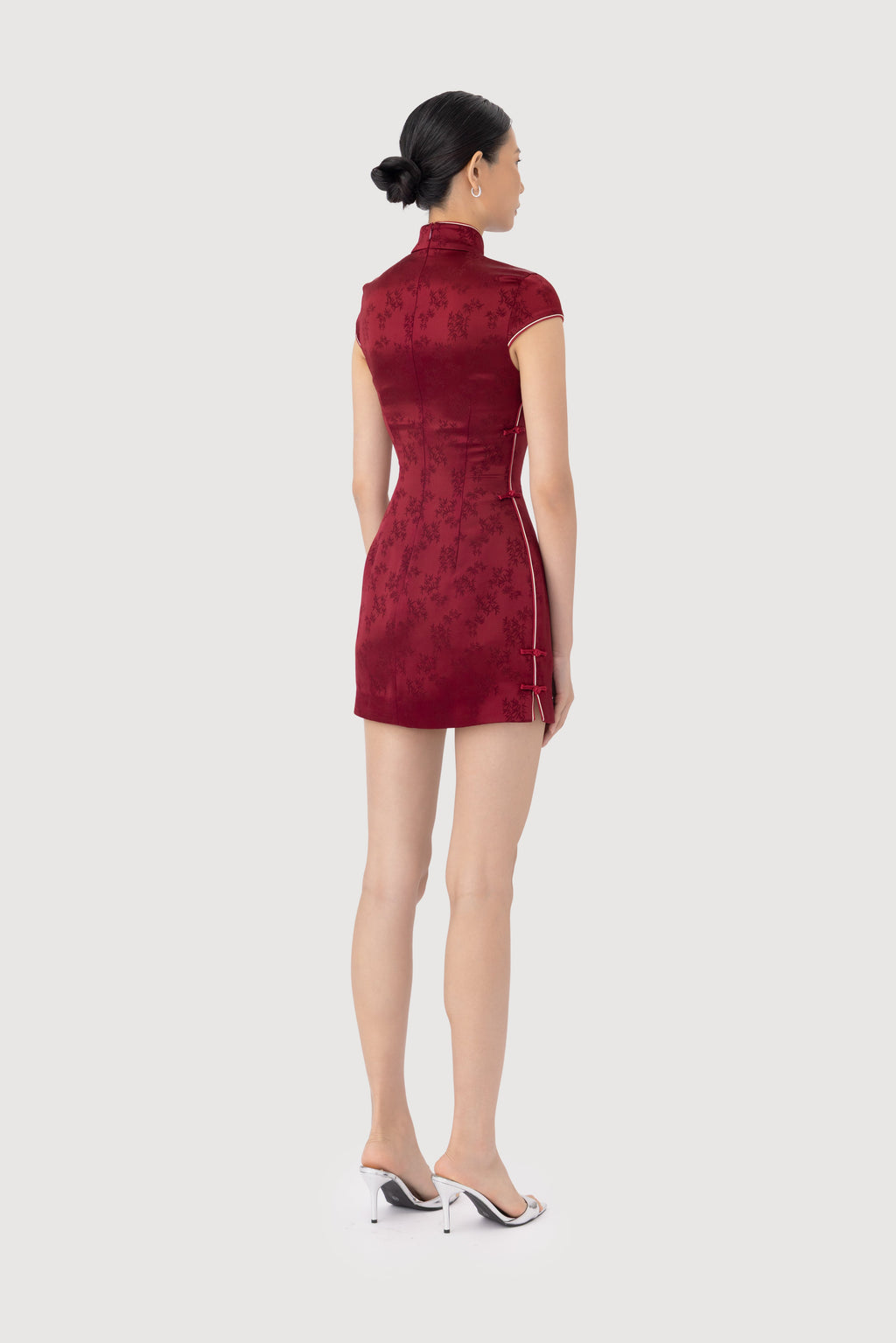 Ren Satin Jacquard Dress