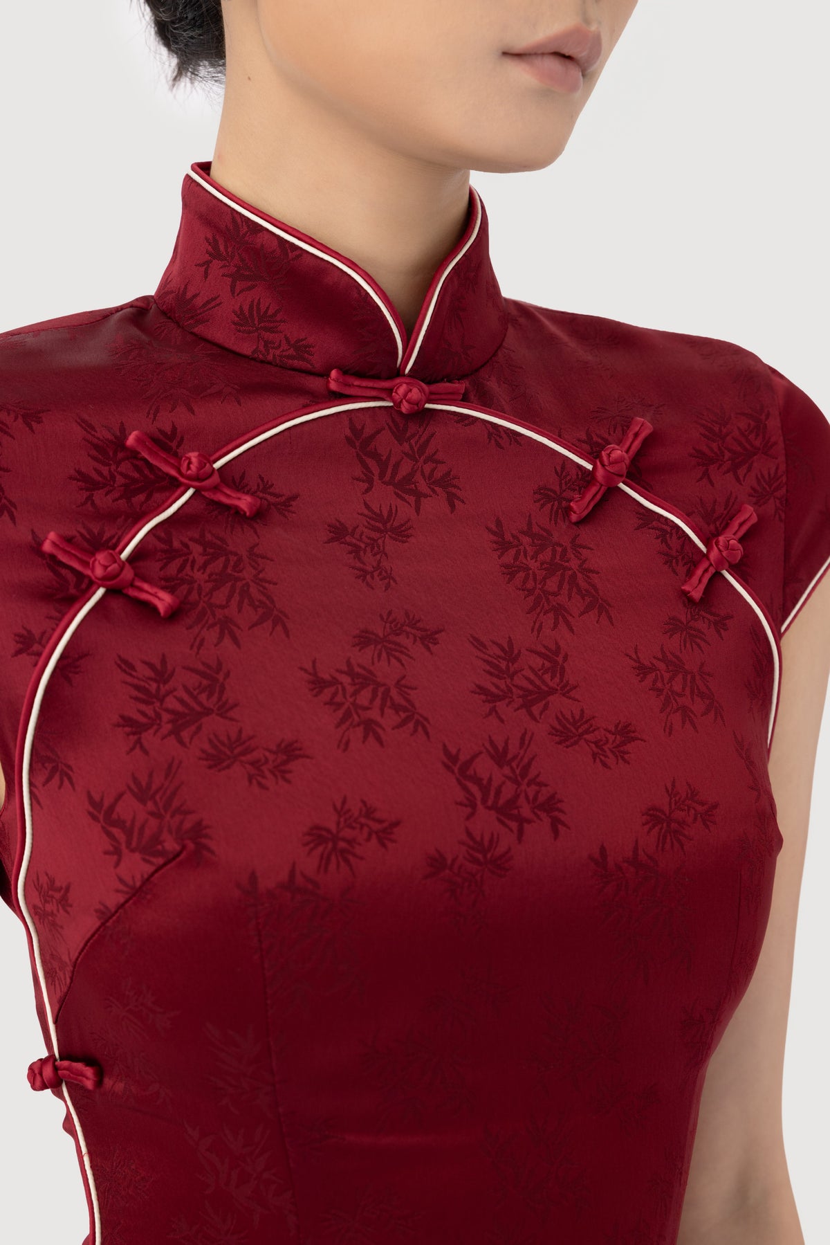 Ren Satin Jacquard Dress