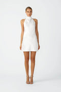 Penny Backless Satin Mini Dress