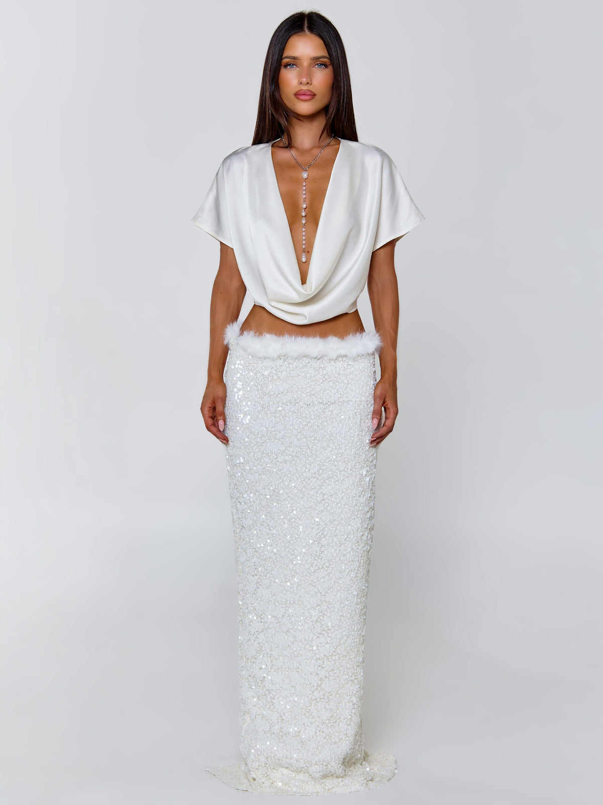 Milliana Maxi Skirt White