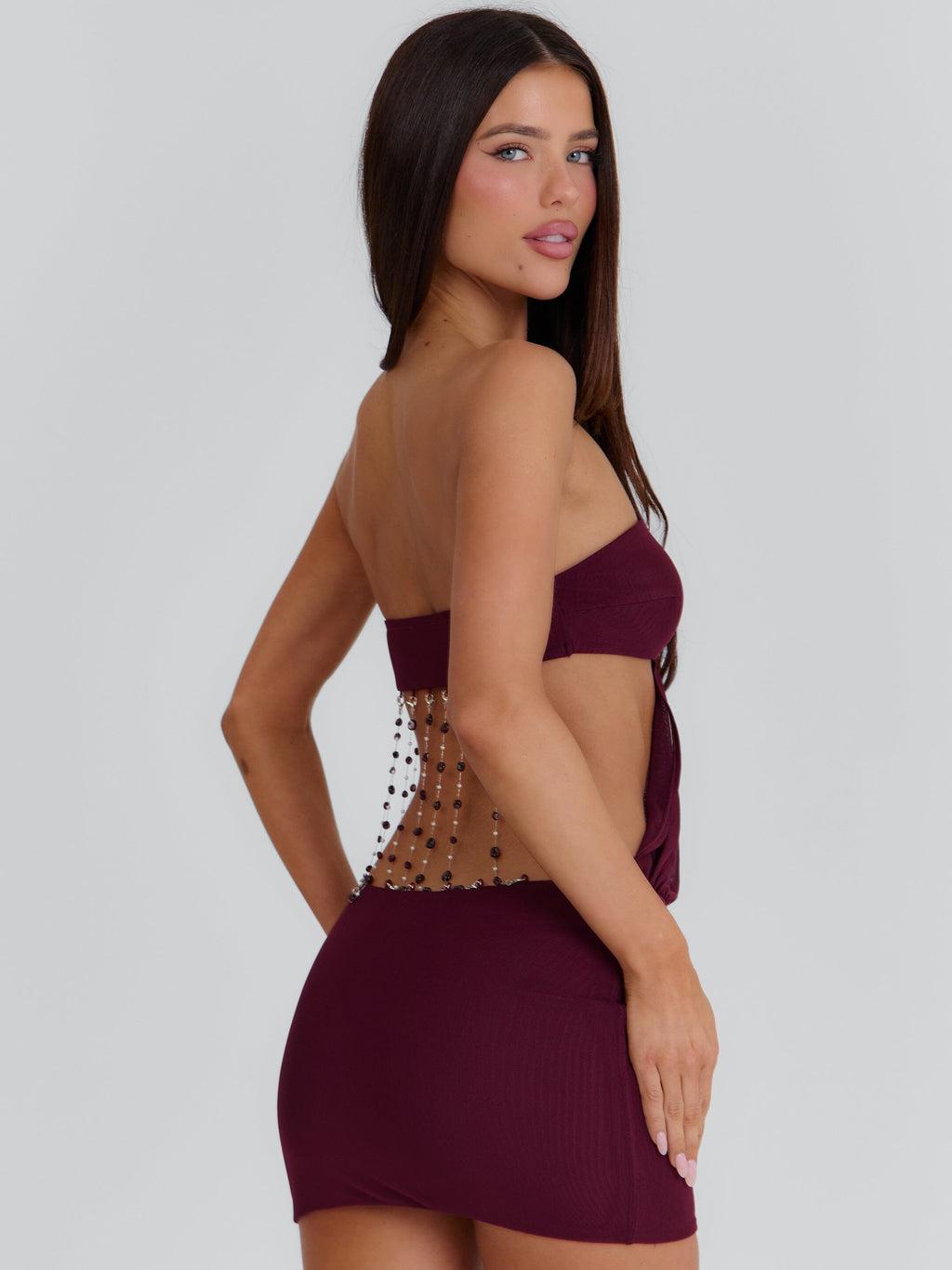 Verity Mini Dress Wine