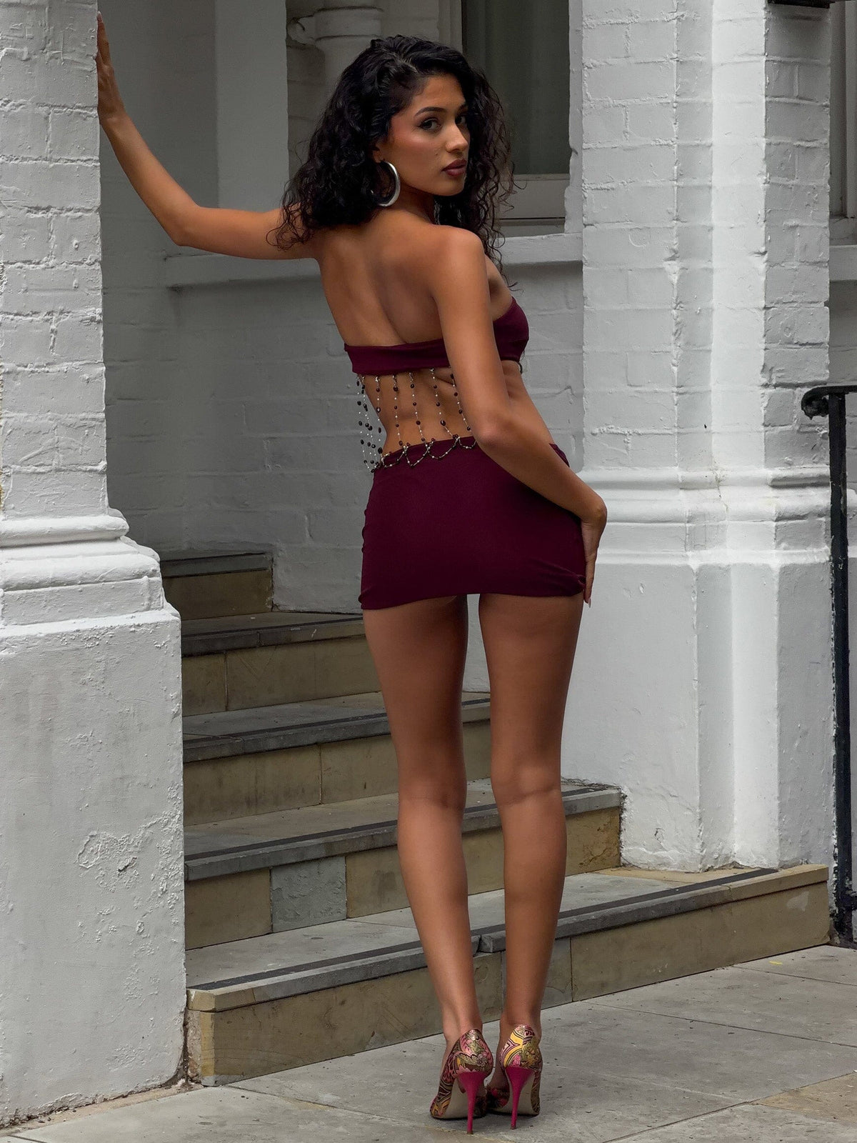 Verity Mini Dress Wine