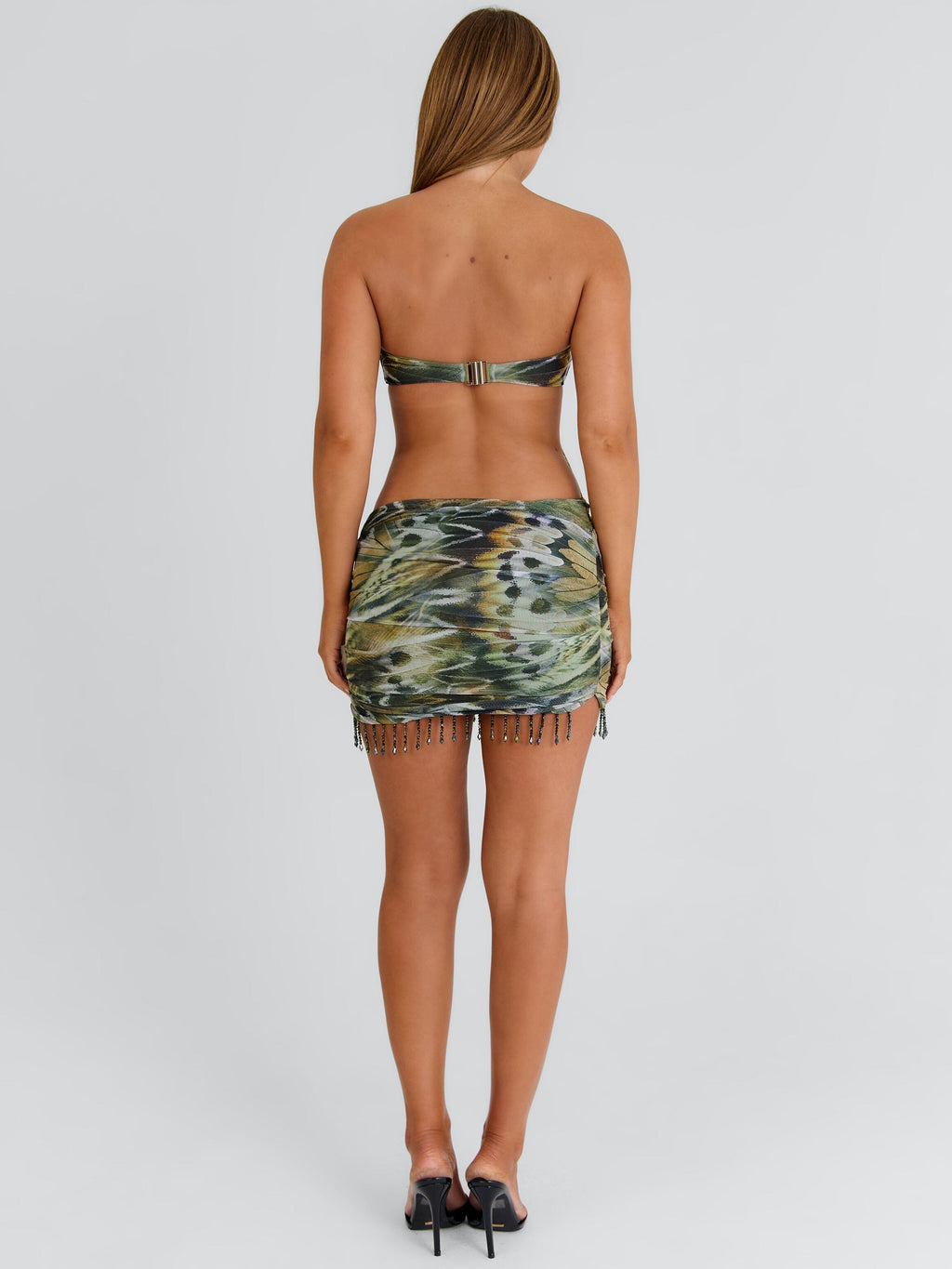 Zelina Mini Dress Ecru Wings