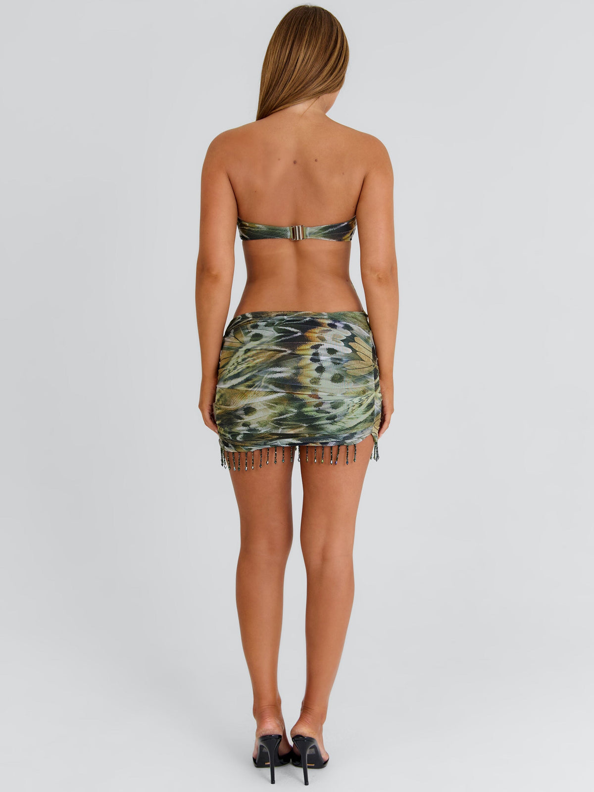 Zelina Mini Dress Ecru Wings